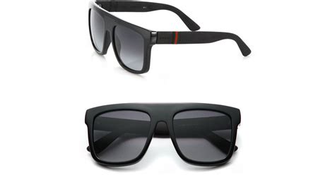 gucci 55mm flat top injected sunglasses|gg1324s.